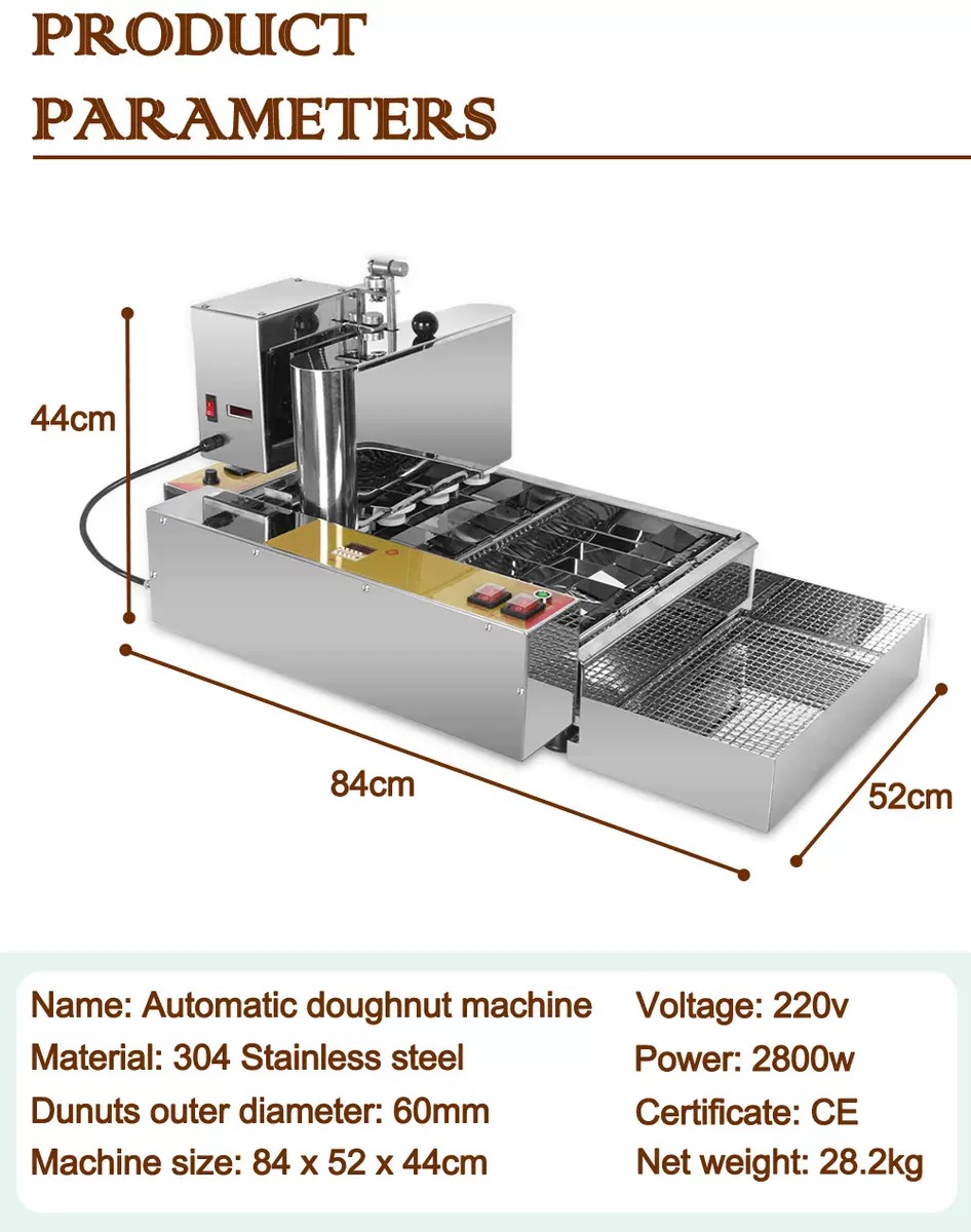 2800W électrique commerciale 4 - Donut Maker Mini avis et prix